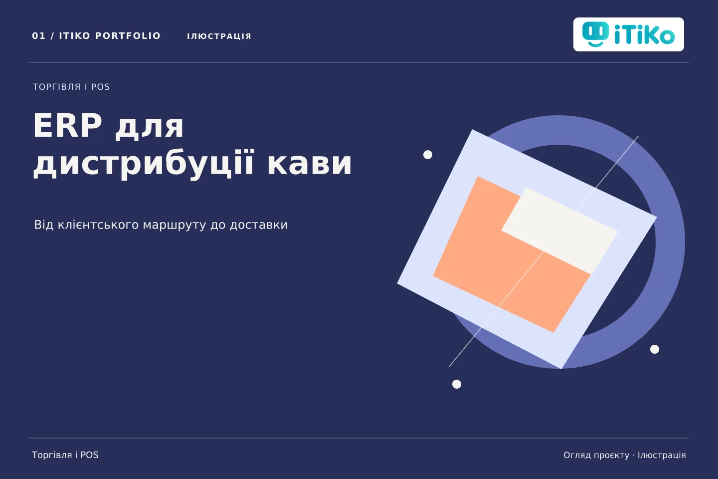 ERP для дистрибуції кави — огляд проєкту. Ілюстрація.