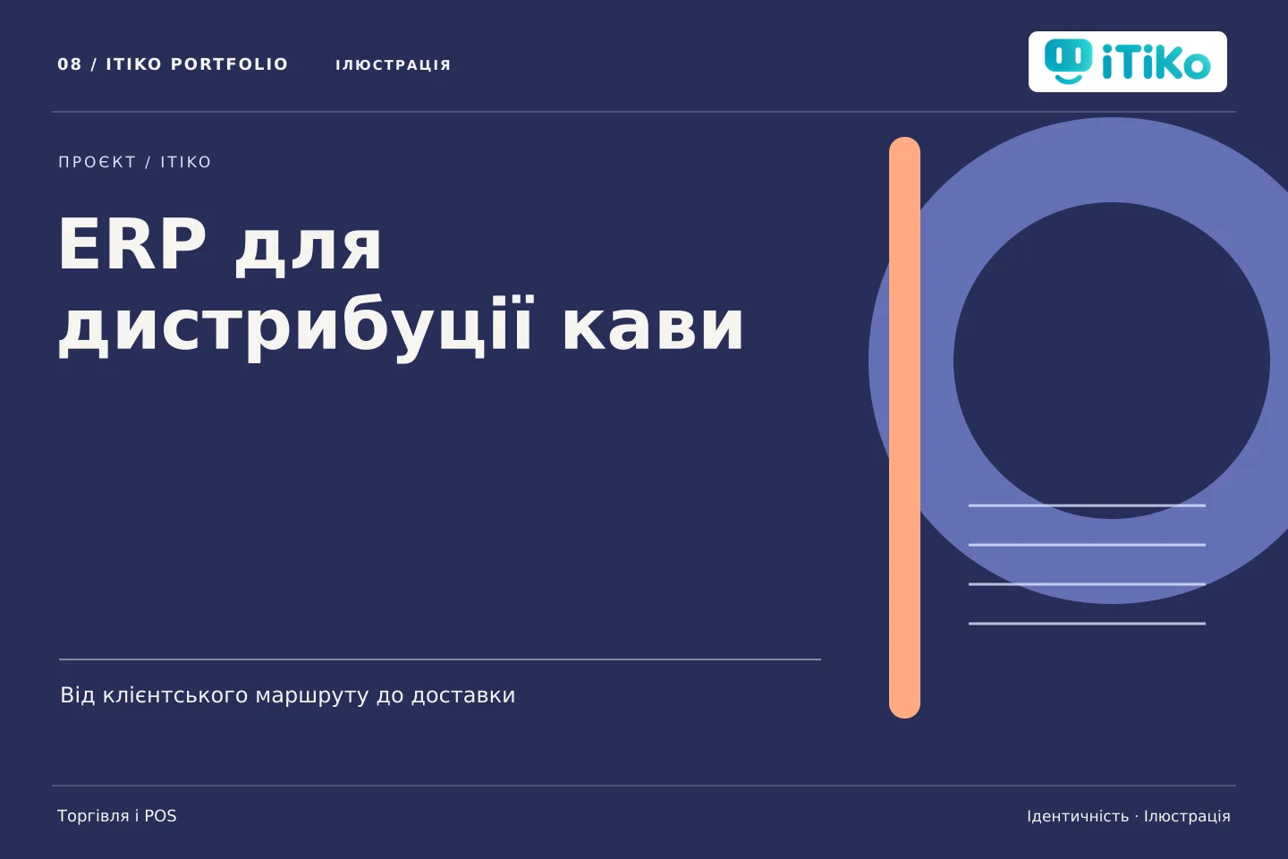 ERP для дистрибуції кави — ідентичність. Ілюстрація.