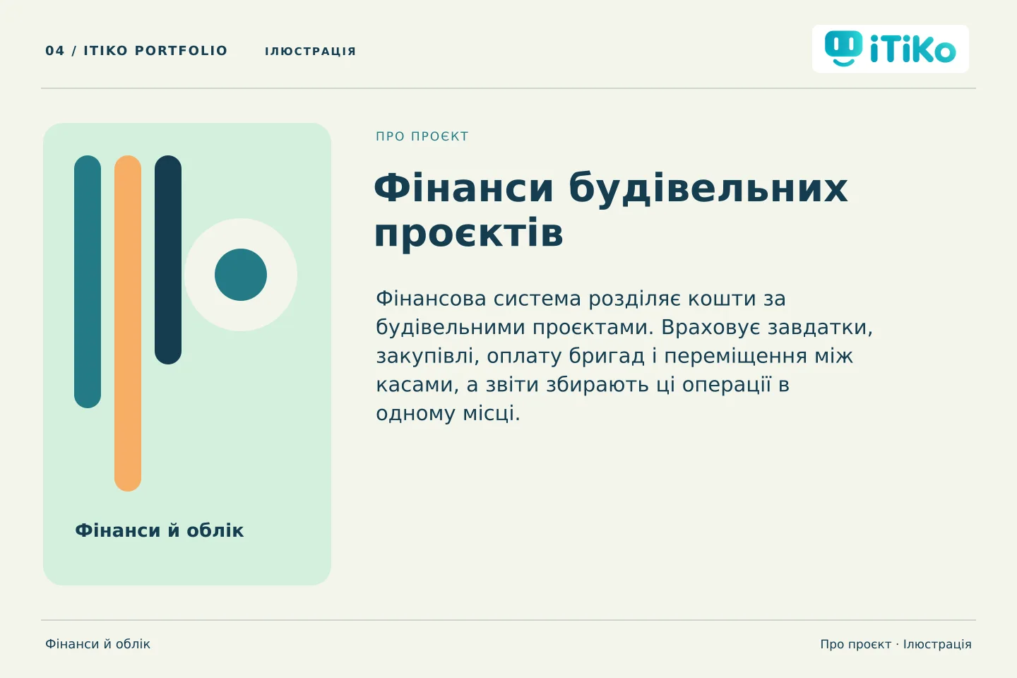 Фінанси будівельних проєктів — про проєкт. Ілюстрація.