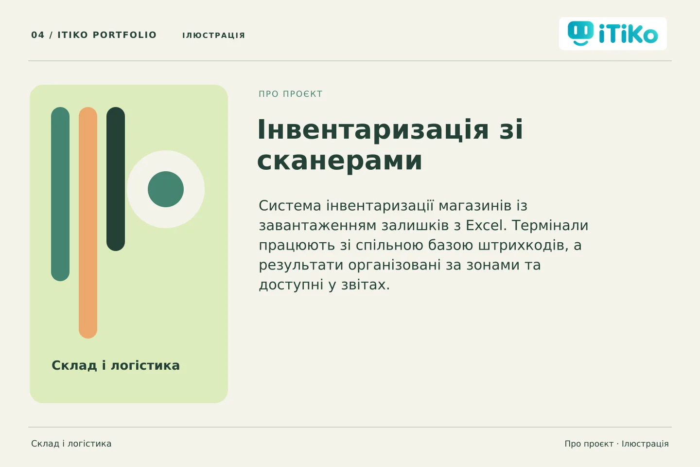 Інвентаризація зі сканерами — про проєкт. Ілюстрація.