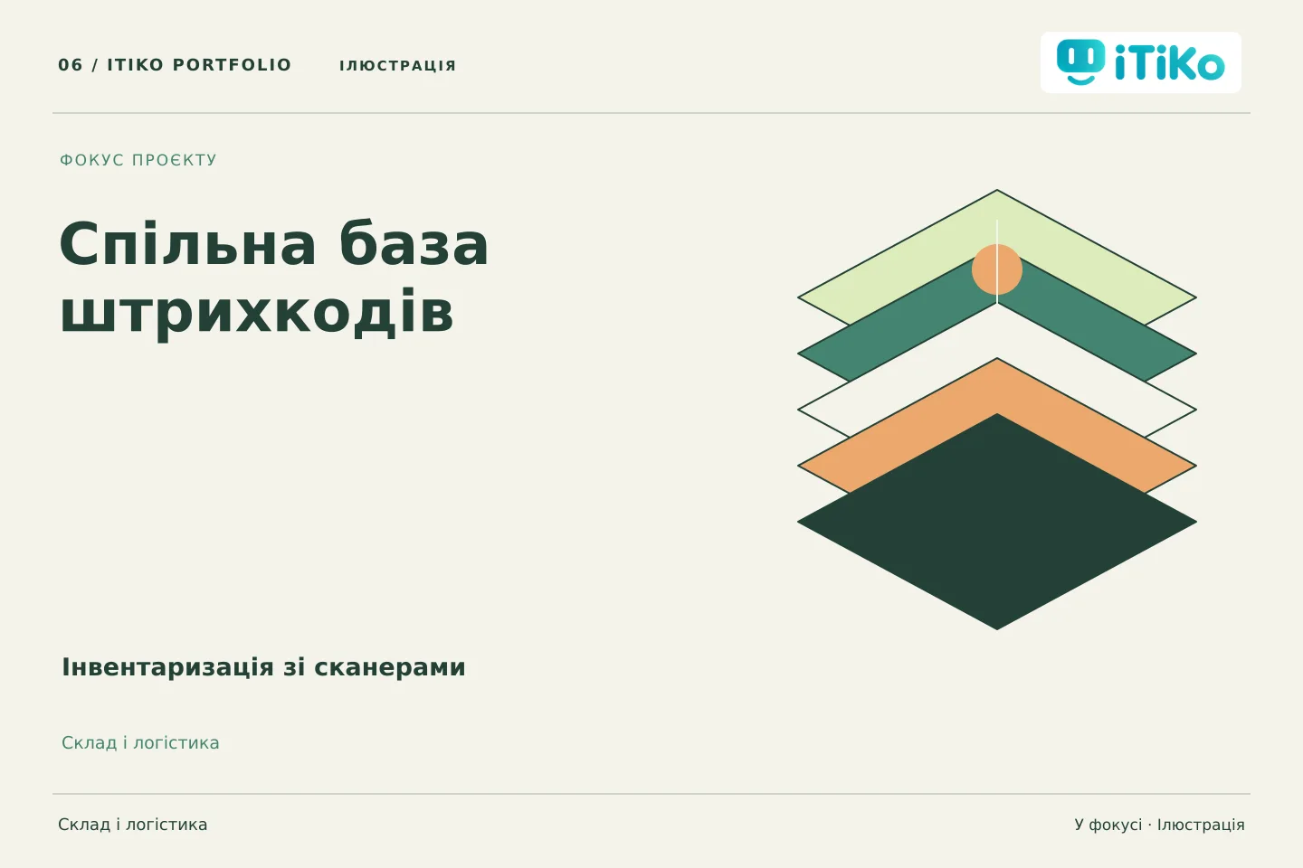 Інвентаризація зі сканерами — у фокусі. Ілюстрація.