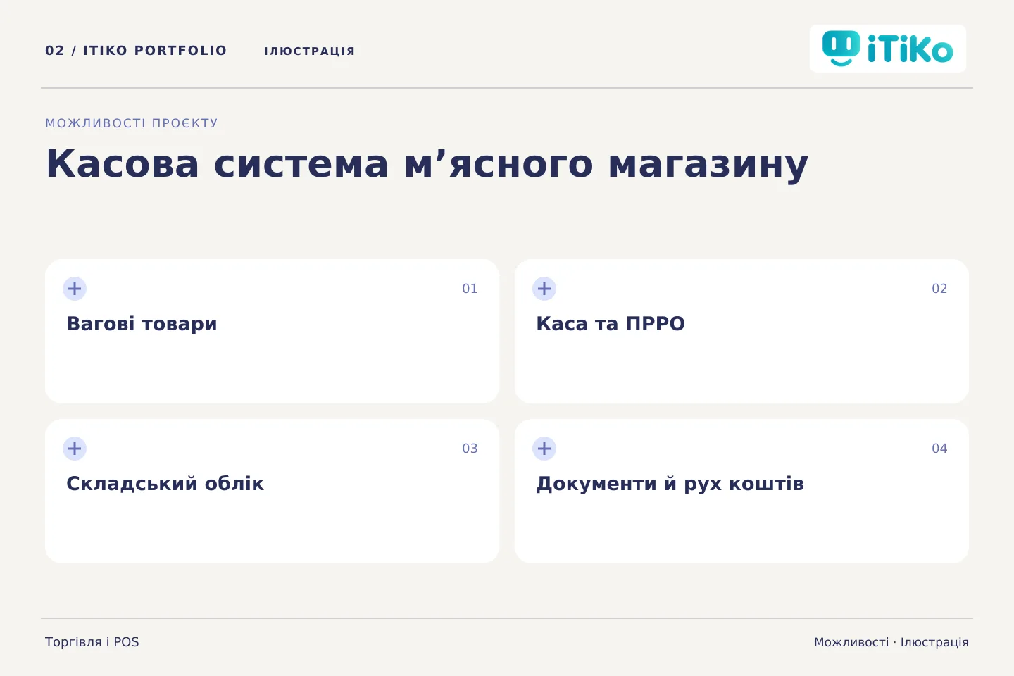 Касова система м’ясного магазину — можливості. Ілюстрація.