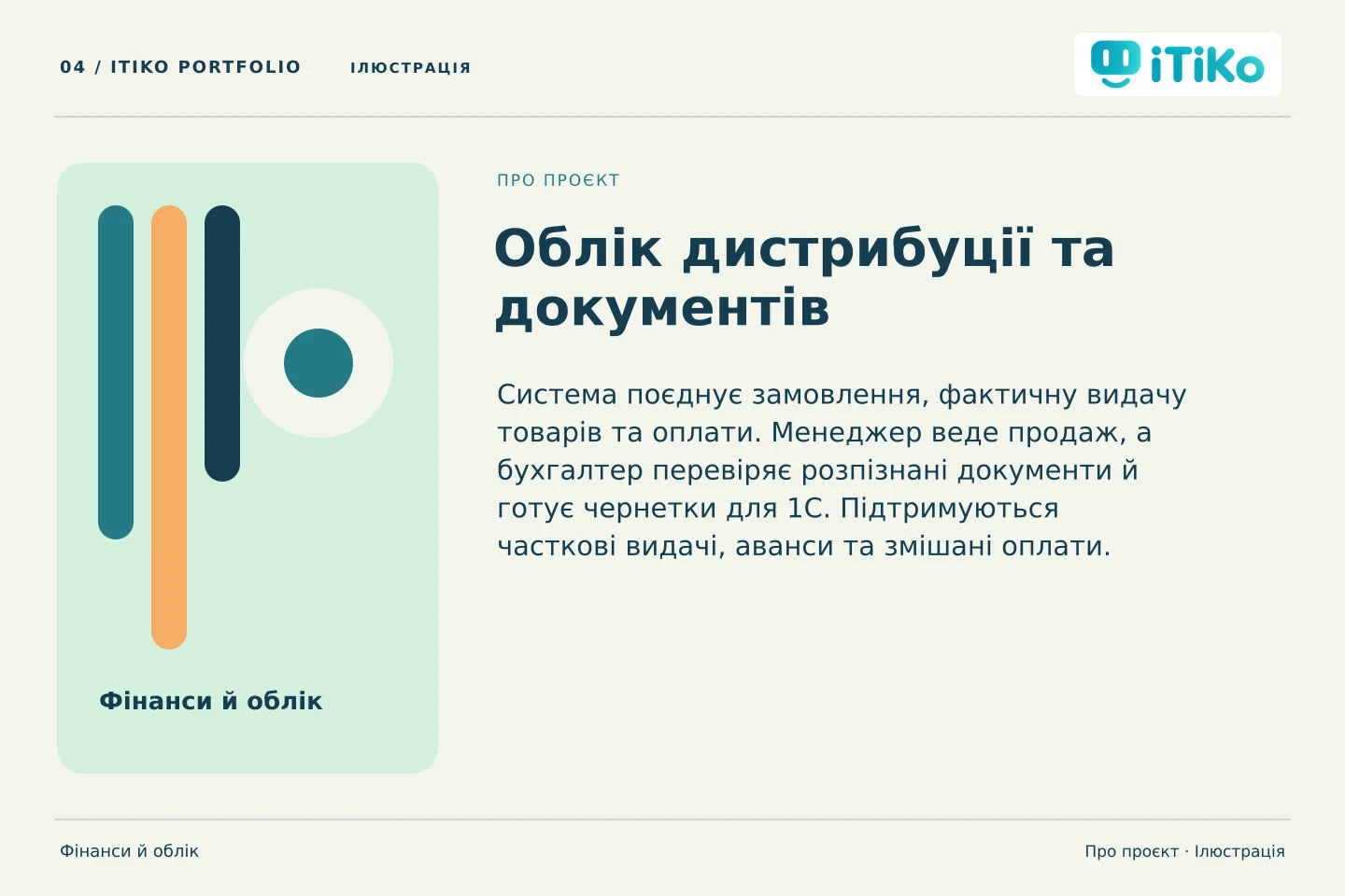 Облік дистрибуції та документів — про проєкт. Ілюстрація.