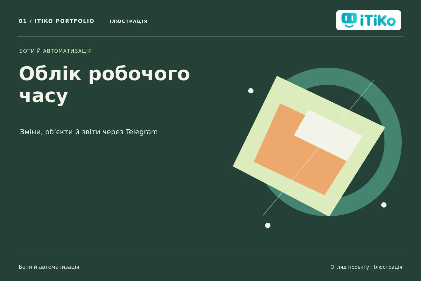 Облік робочого часу — огляд проєкту. Ілюстрація.