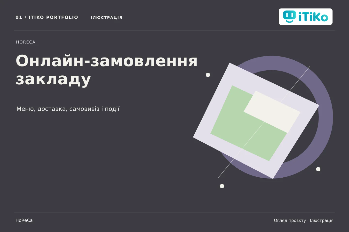 Онлайн-замовлення закладу — огляд проєкту. Ілюстрація.