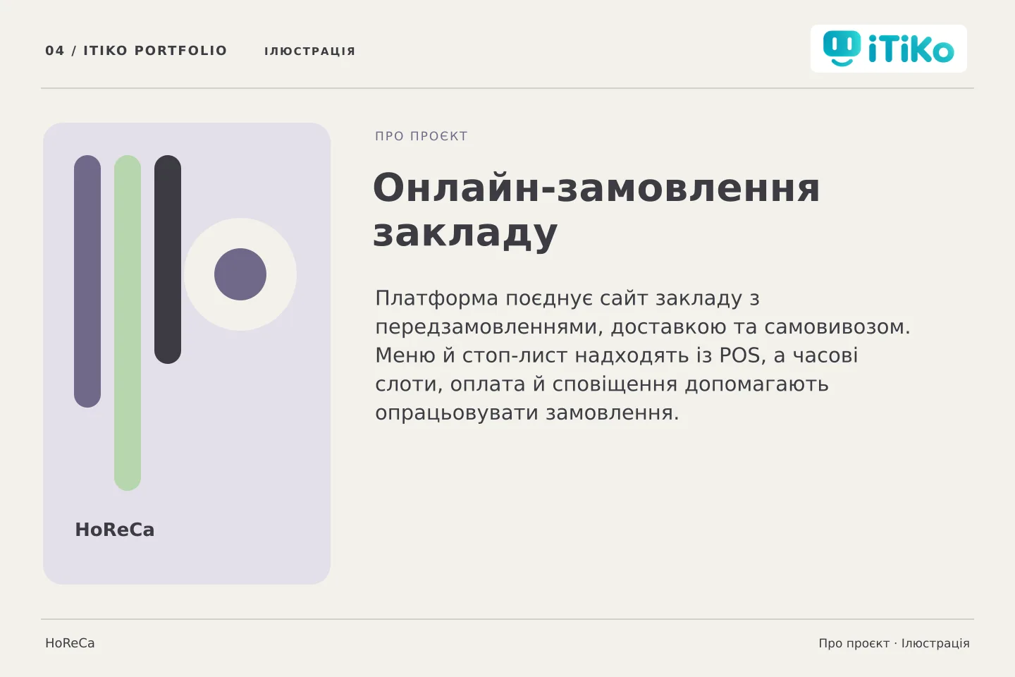 Онлайн-замовлення закладу — про проєкт. Ілюстрація.