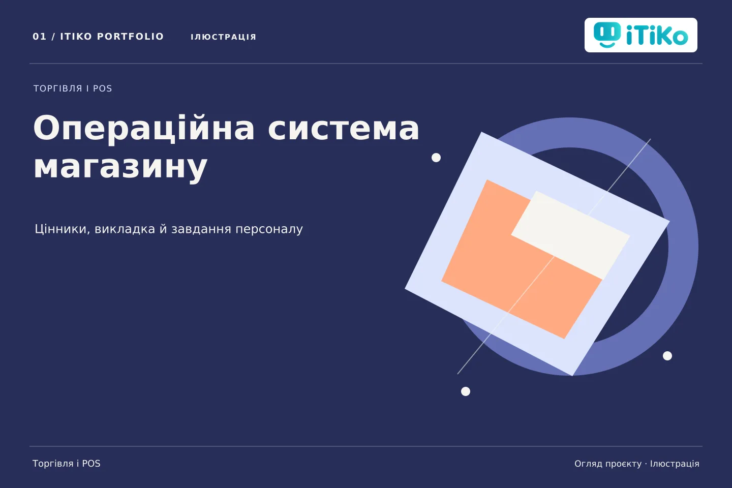Операційна система магазину — огляд проєкту. Ілюстрація.