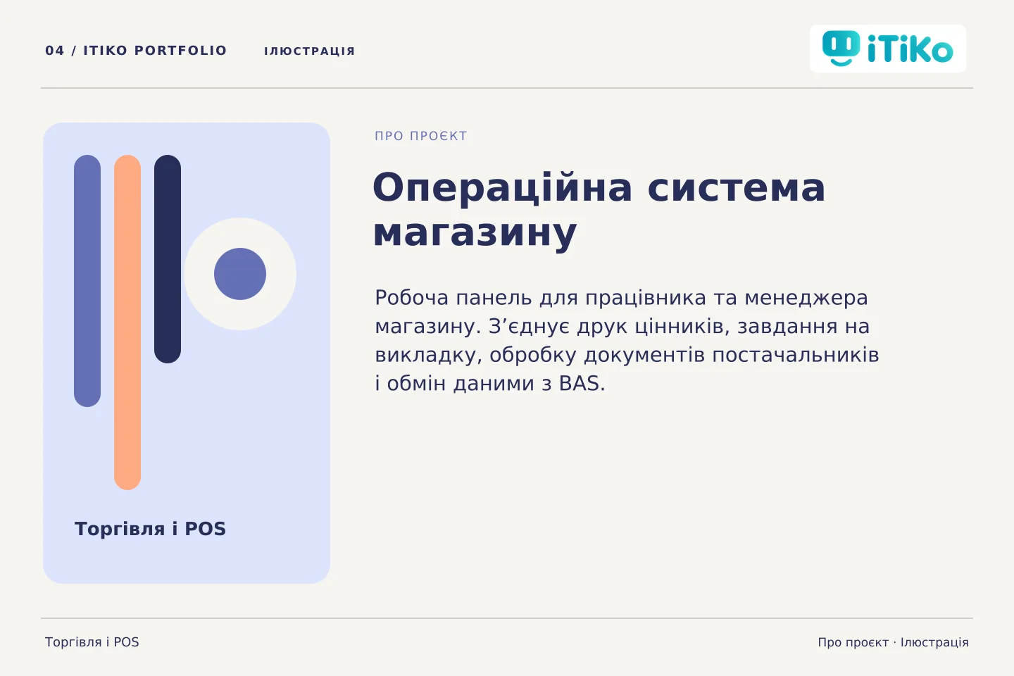 Операційна система магазину — про проєкт. Ілюстрація.