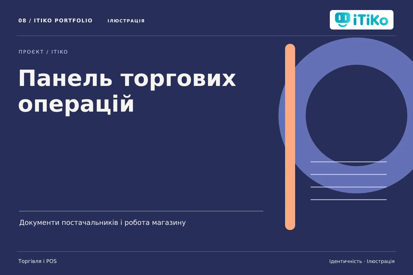 Панель торгових операцій — ідентичність. Ілюстрація.