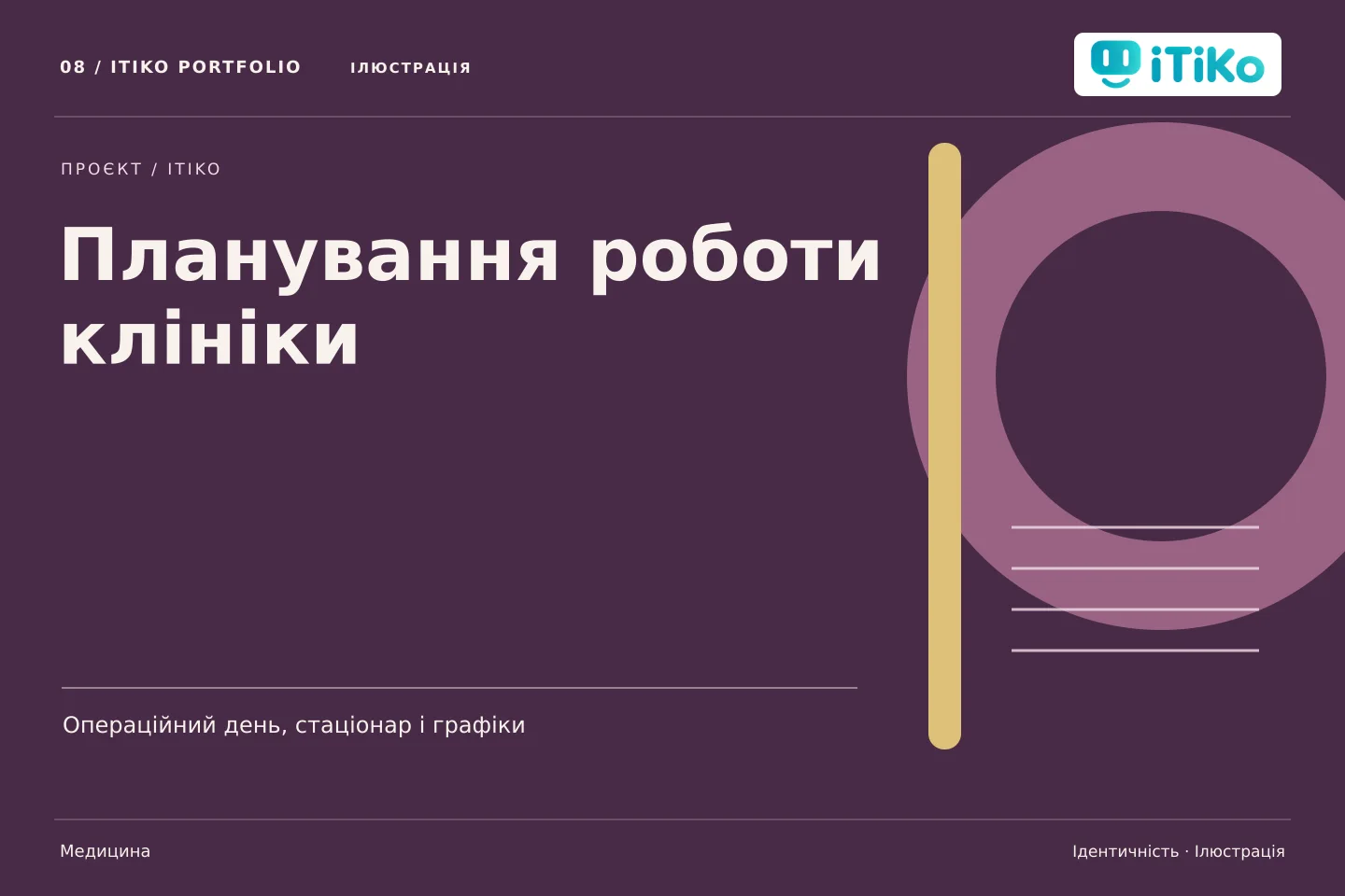 Планування роботи клініки — ідентичність. Ілюстрація.