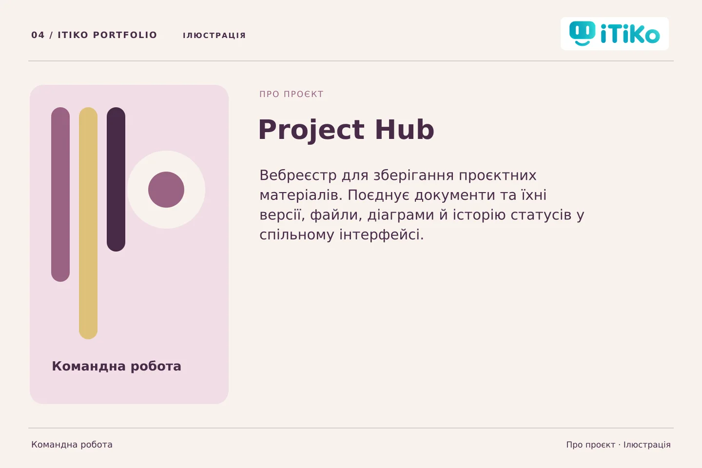 Project Hub — про проєкт. Ілюстрація.