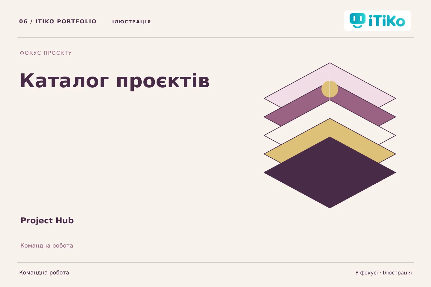 Project Hub — у фокусі. Ілюстрація.