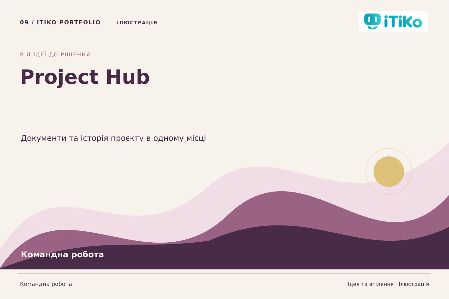 Project Hub — ідея та втілення. Ілюстрація.