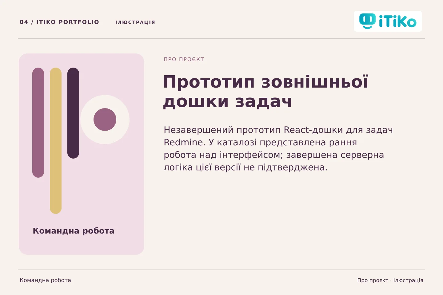 Прототип зовнішньої дошки задач — про проєкт. Ілюстрація.