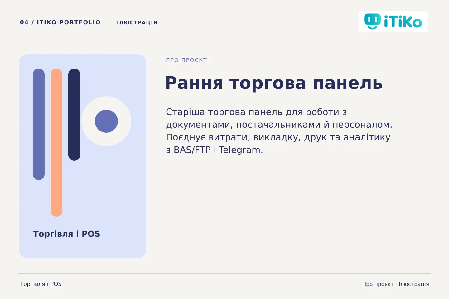 Рання торгова панель — про проєкт. Ілюстрація.
