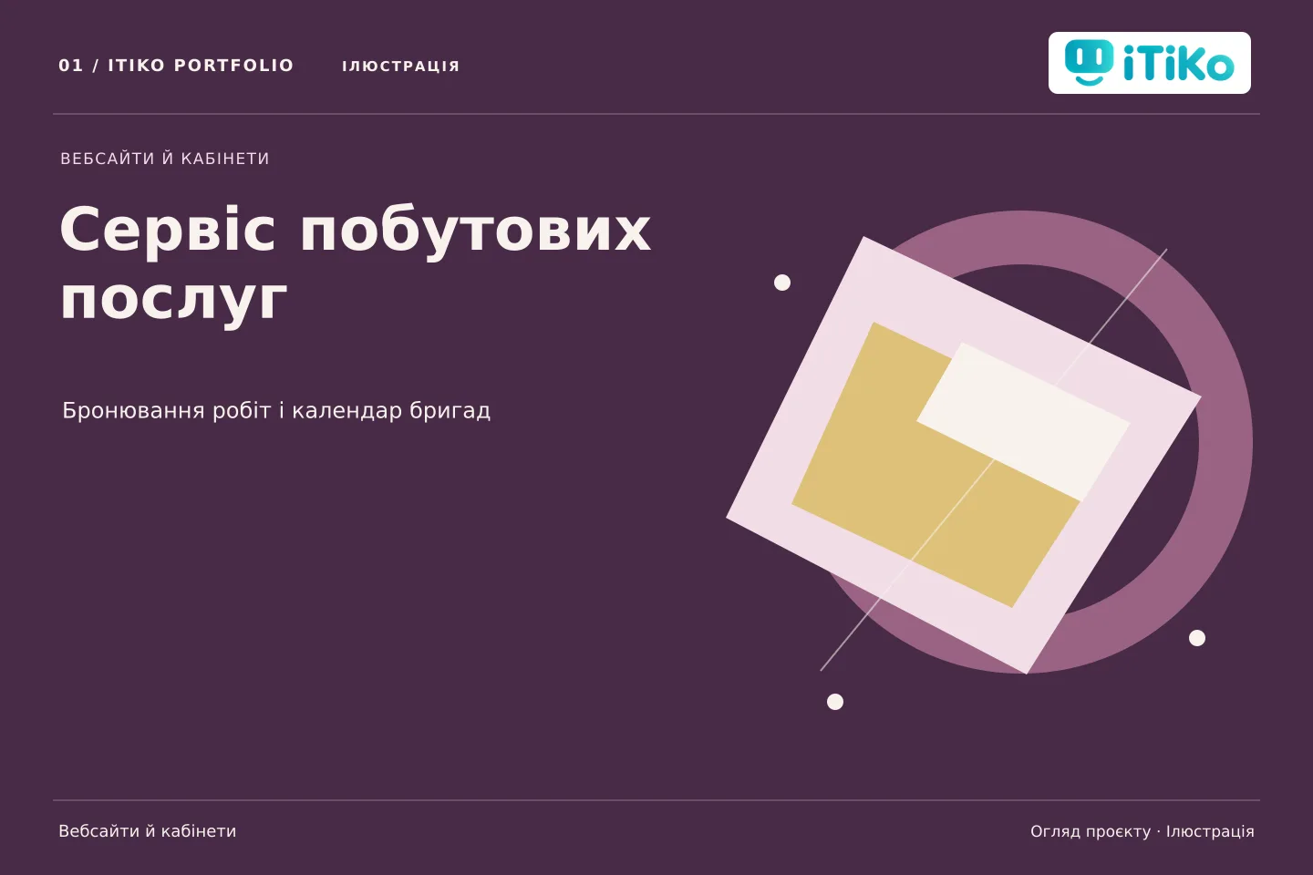 Сервіс побутових послуг — огляд проєкту. Ілюстрація.