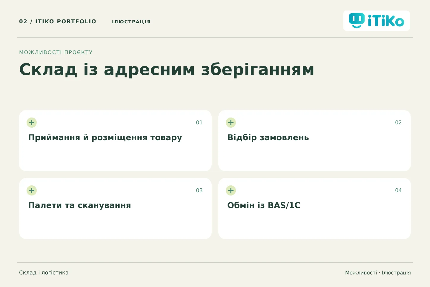 Склад із адресним зберіганням — можливості. Ілюстрація.