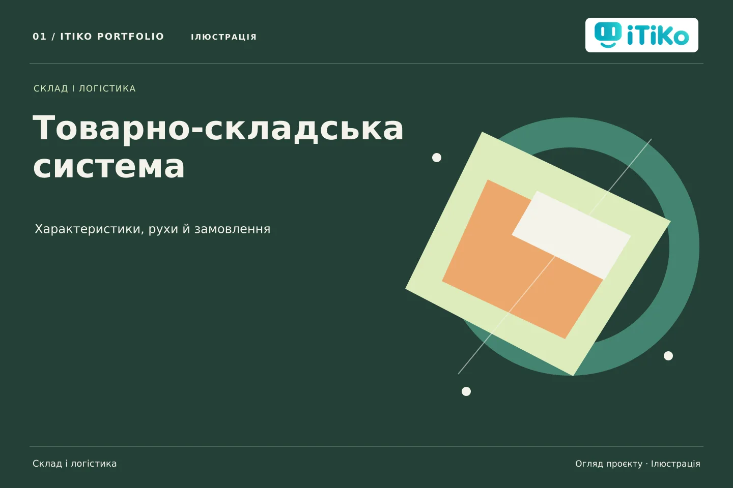 Товарно-складська система — огляд проєкту. Ілюстрація.