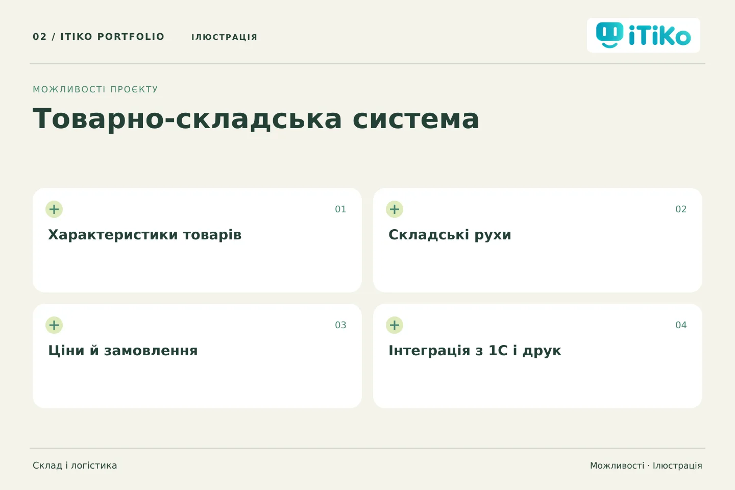 Товарно-складська система — можливості. Ілюстрація.