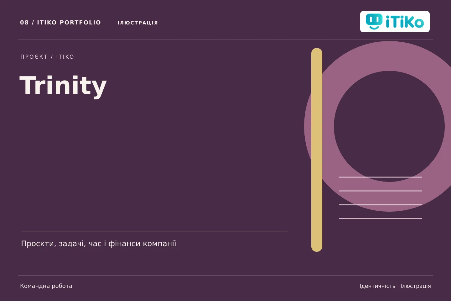 Trinity — ідентичність. Ілюстрація.